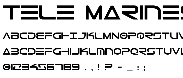 Tele-Marines Bold font